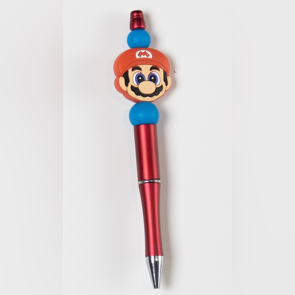 Super Mario Custom Made Silicone Beaded Pen